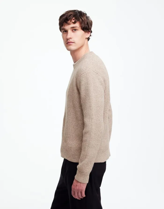 Madewell The Wyckoff Sweater Oatmeal Marl Men Sweaters