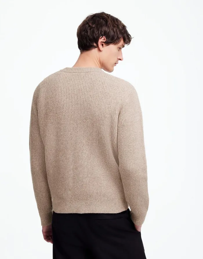 Madewell The Wyckoff Sweater Oatmeal Marl Men Sweaters