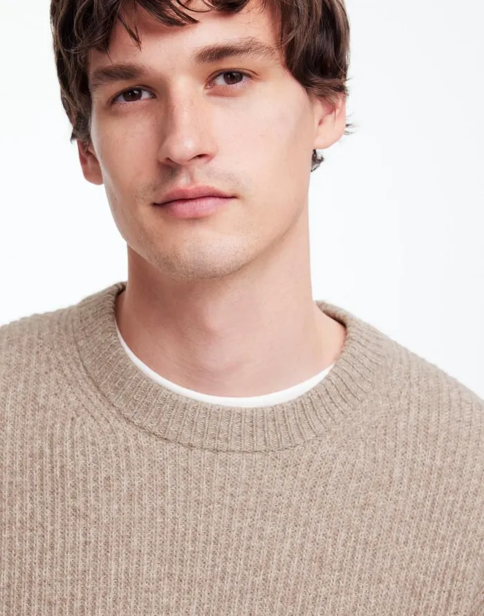 Madewell The Wyckoff Sweater Oatmeal Marl Men Sweaters