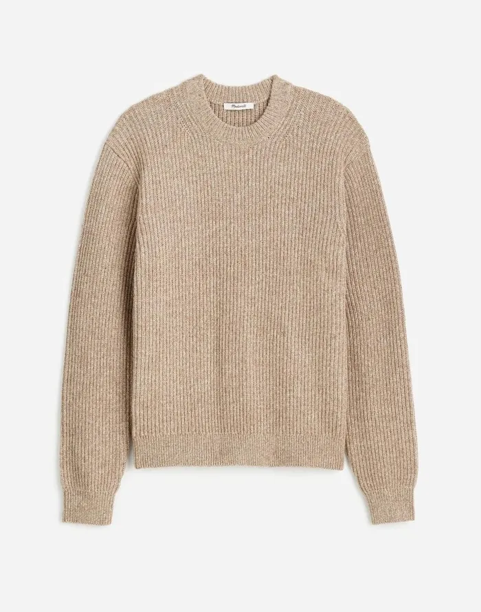 Madewell The Wyckoff Sweater Oatmeal Marl Men Sweaters