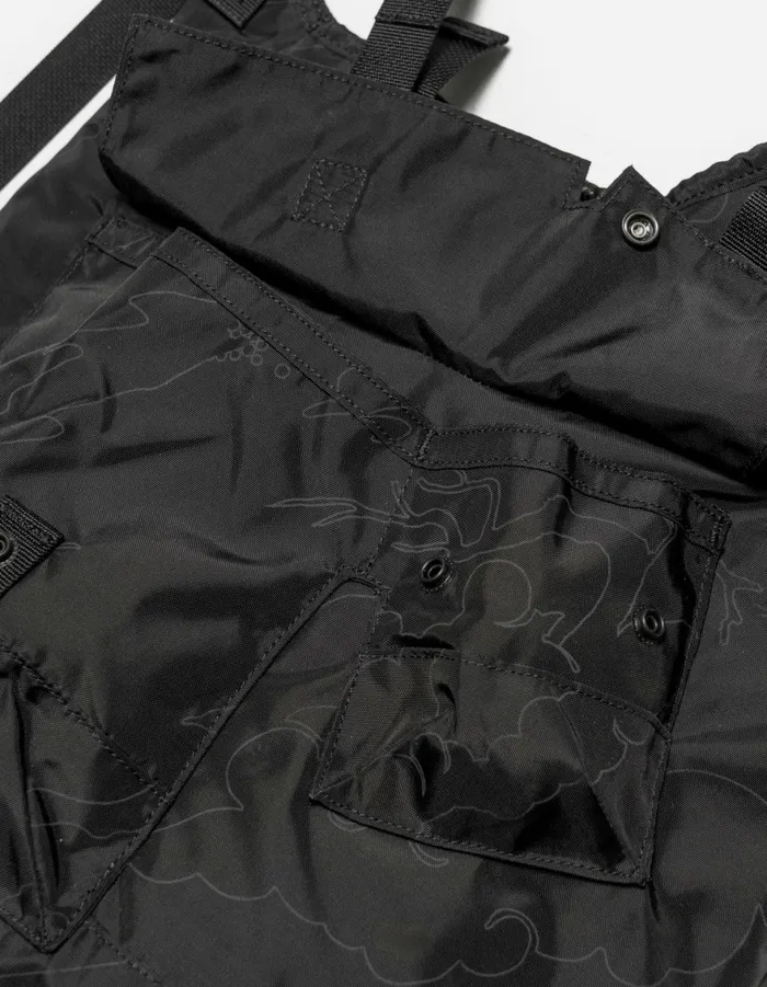 Maharishi Bags 1530 Camo MALICE Monk Sling Bag Black 8211 Men