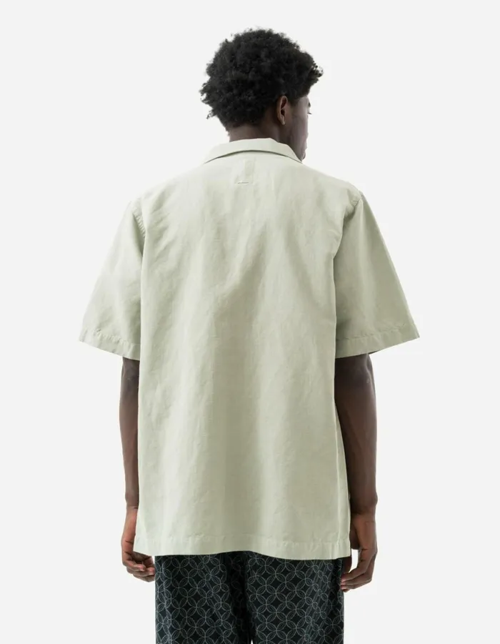 Maharishi Short Sleeve Shirts 5211 Hemp Camp Collar Shirt Sage 8211 Men Maharishi Short Sleeve Shirts 5211 Hemp Camp Collar Shirt Sage 8211 Men