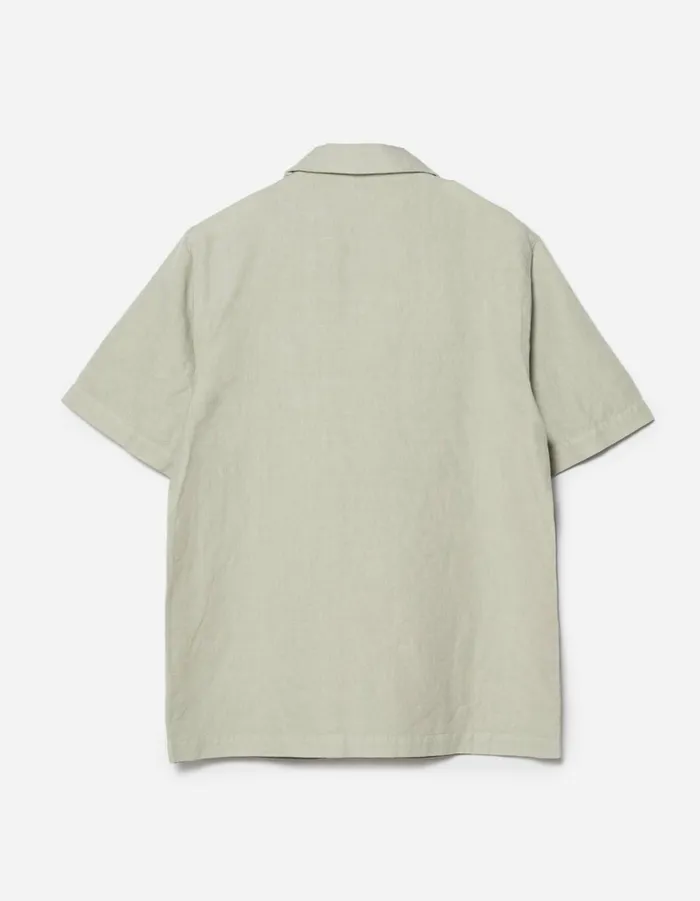 Maharishi Short Sleeve Shirts 5211 Hemp Camp Collar Shirt Sage 8211 Men Maharishi Short Sleeve Shirts 5211 Hemp Camp Collar Shirt Sage 8211 Men