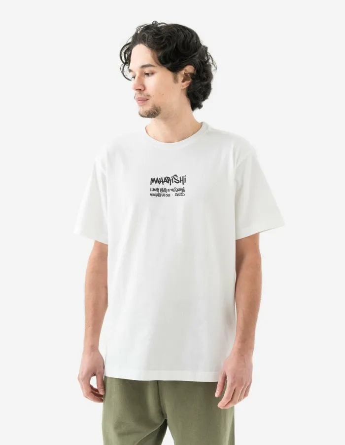 Maharishi Short Sleeve TShirts 1464 Kay One Year Of The Snake TShirt White 8211 Men