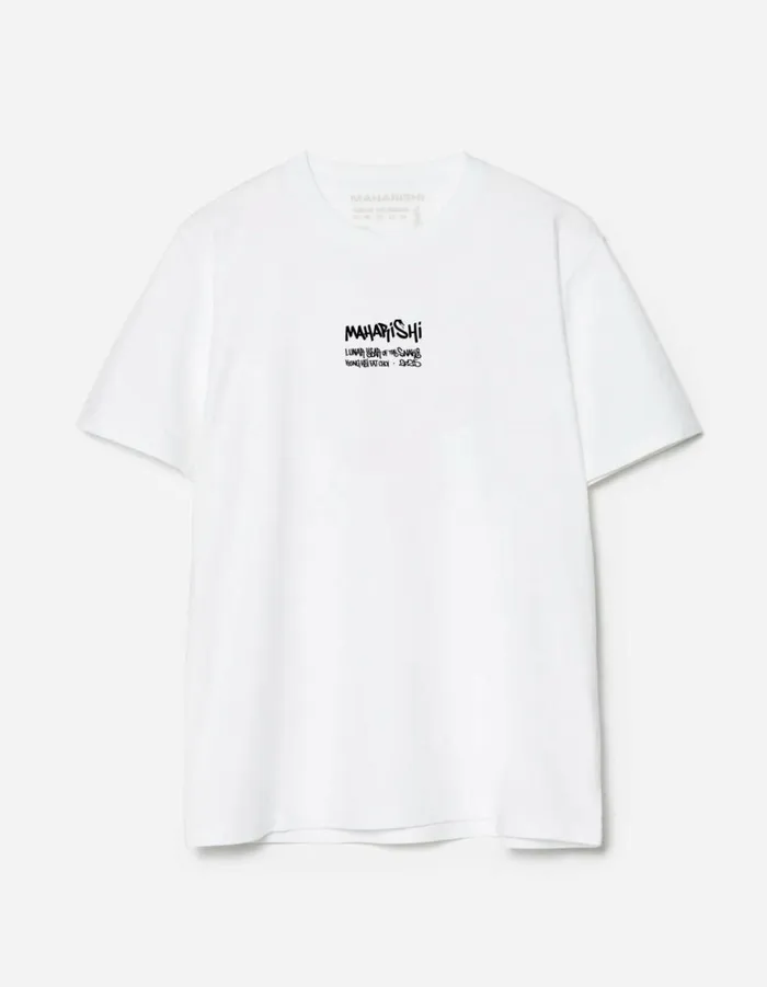 Maharishi Short Sleeve TShirts 1464 Kay One Year Of The Snake TShirt White 8211 Men