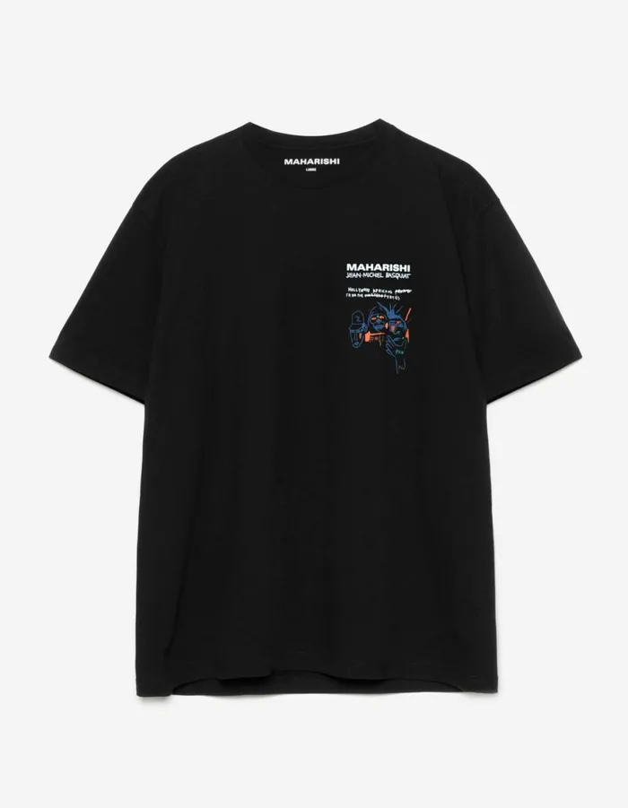 Maharishi Short Sleeve TShirts 1466 Basquiat Year Of The Snake TShirt Black 8211 Men
