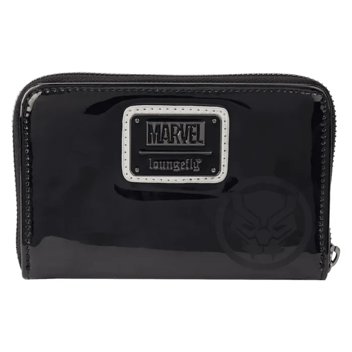 Marvel Metallic Black Panther Cosplay Zip Around Wallet Unisex Loungefly Bags and Wallets Marvel Metallic Black Panther Cosplay Zip Around Wallet Unisex Loungefly Bags and Wallets