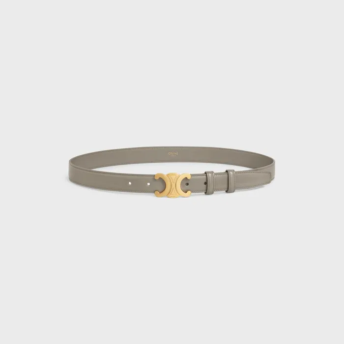 Medium Triomphe Belt In Taurillon Leather Pebble Women CELINE BELTS Medium Triomphe Belt In Taurillon Leather Pebble Women CELINE BELTS