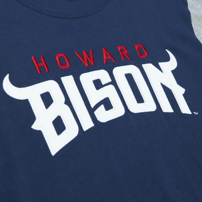 Men039s Collegiate Mitchell and Ness Color Blocked SS Tee Howard University Men039s Collegiate Mitchell and Ness Color Blocked SS Tee Howard University