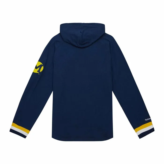 Men039s Collegiate Mitchell and Ness Legendary Slub Long Sleeve Hoodie University Of Michigan Men039s Collegiate Mitchell and Ness Legendary Slub Long Sleeve Hoodie University Of Michigan