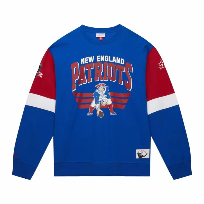 Men039s Hoodies and Sweatshirts Mitchell and Ness All Over Crew 30 New England Patriots Men039s Hoodies and Sweatshirts Mitchell and Ness All Over Crew 30 New England Patriots