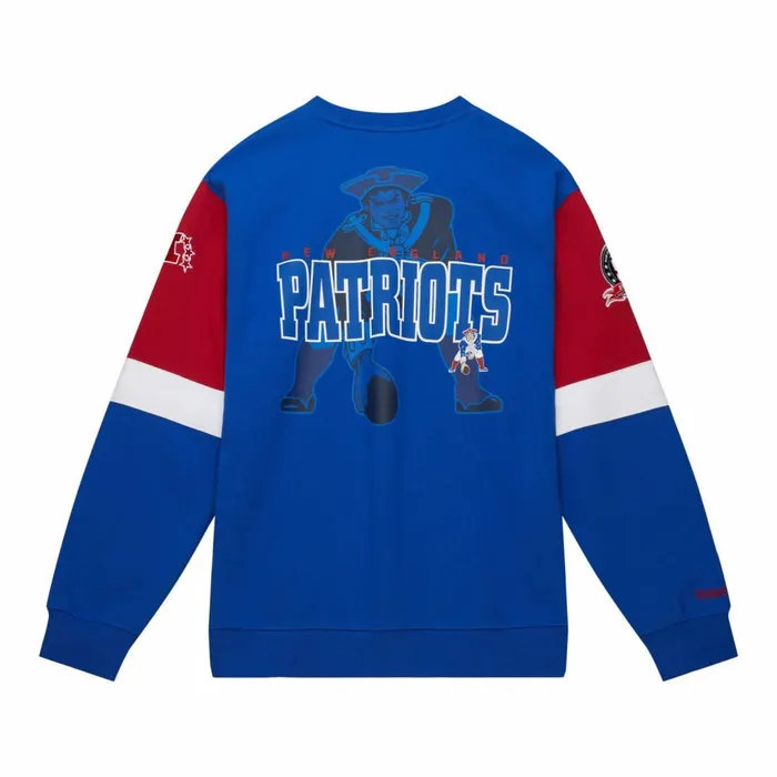 Men039s Hoodies and Sweatshirts Mitchell and Ness All Over Crew 30 New England Patriots Men039s Hoodies and Sweatshirts Mitchell and Ness All Over Crew 30 New England Patriots