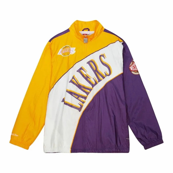 Men039s Jackets and Outerwear Mitchell and Ness Arched Retro Lined Windbreaker Los Angeles Lakers Men039s Jackets and Outerwear Mitchell and Ness Arched Retro Lined Windbreaker Los Angeles Lakers