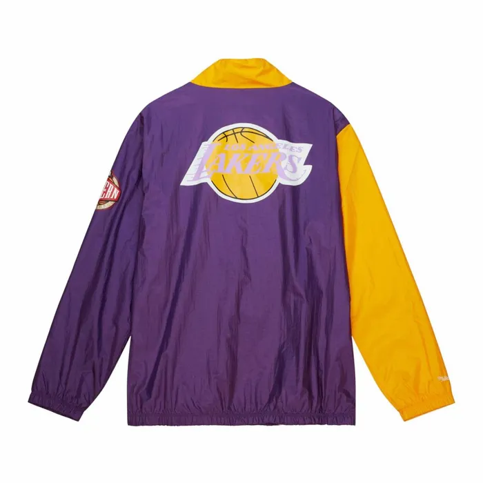 Men039s Jackets and Outerwear Mitchell and Ness Arched Retro Lined Windbreaker Los Angeles Lakers Men039s Jackets and Outerwear Mitchell and Ness Arched Retro Lined Windbreaker Los Angeles Lakers