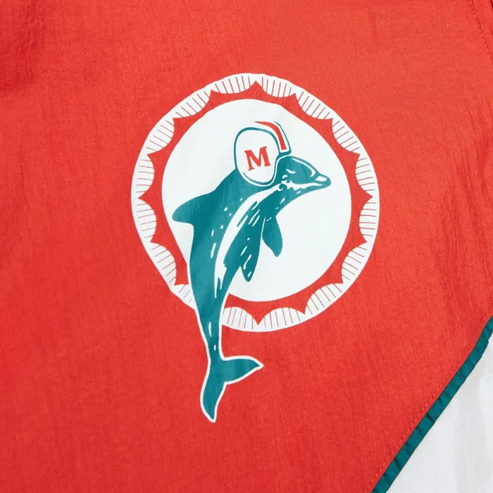 Men039s Jackets and Outerwear Mitchell and Ness Arched Retro Lined Windbreaker Miami Dolphins Men039s Jackets and Outerwear Mitchell and Ness Arched Retro Lined Windbreaker Miami Dolphins