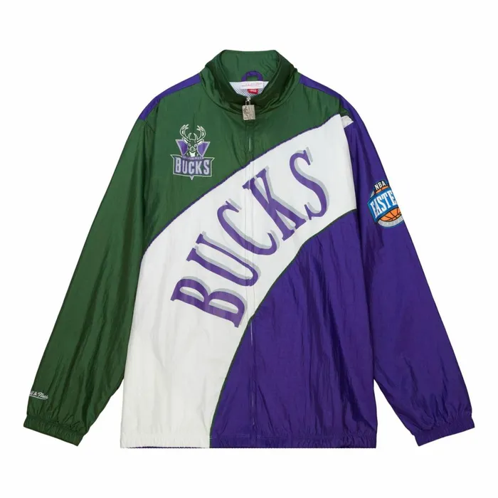 Men039s Jackets and Outerwear Mitchell and Ness Arched Retro Lined Windbreaker Milwaukee Bucks Men039s Jackets and Outerwear Mitchell and Ness Arched Retro Lined Windbreaker Milwaukee Bucks