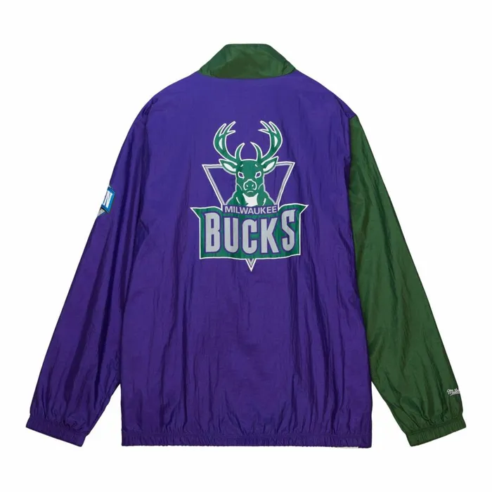 Men039s Jackets and Outerwear Mitchell and Ness Arched Retro Lined Windbreaker Milwaukee Bucks Men039s Jackets and Outerwear Mitchell and Ness Arched Retro Lined Windbreaker Milwaukee Bucks