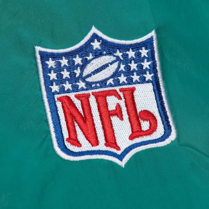Men039s Jackets and Outerwear Mitchell and Ness Authentic Sideline Jacket Miami Dolphins