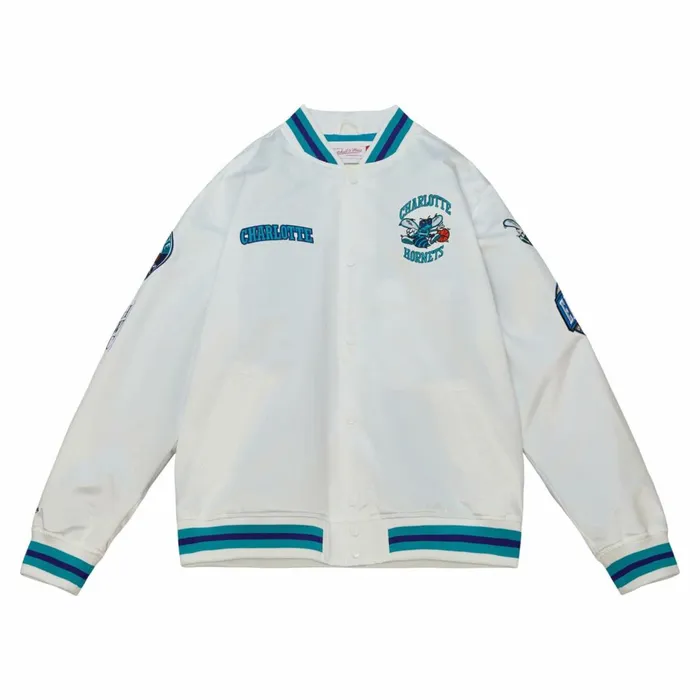 Men039s Jackets and Outerwear Mitchell and Ness City Collection Lightweight Satin Jacket Charlotte Hornets Men039s Jackets and Outerwear Mitchell and Ness City Collection Lightweight Satin Jacket Charlotte Hornets