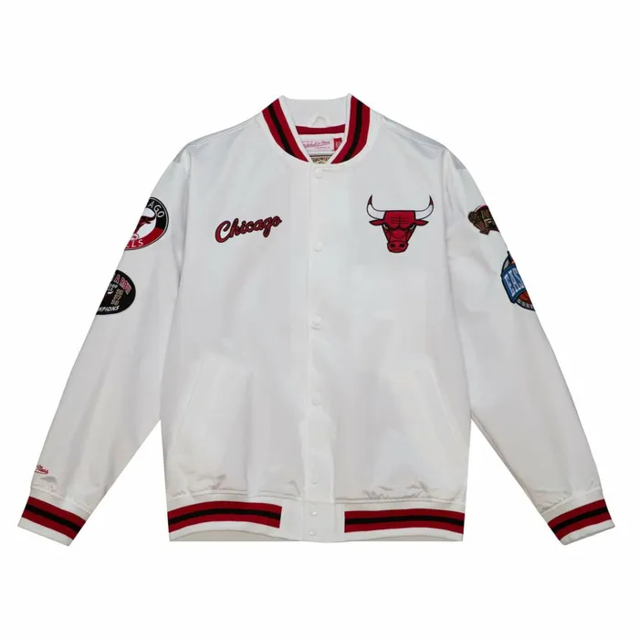 Men039s Jackets and Outerwear Mitchell and Ness City Collection Lightweight Satin Jacket Chicago Bulls Men039s Jackets and Outerwear Mitchell and Ness City Collection Lightweight Satin Jacket Chicago Bulls