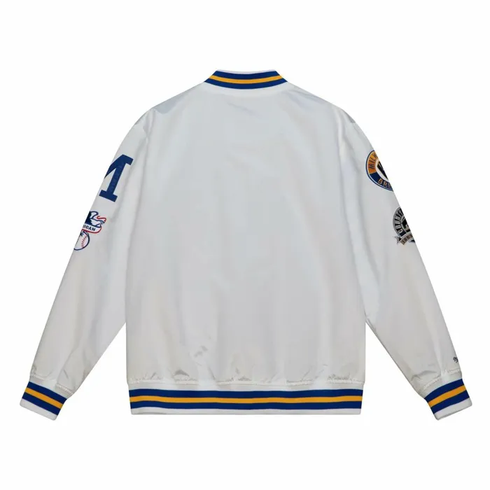 Men039s Jackets and Outerwear Mitchell and Ness City Collection Lightweight Satin Jacket Milwaukee Brewers Men039s Jackets and Outerwear Mitchell and Ness City Collection Lightweight Satin Jacket Milwaukee Brewers