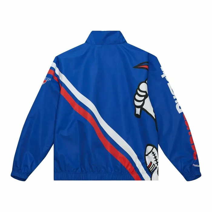 Men039s Jackets and Outerwear Mitchell and Ness Exploded Logo Warm Up Jacket Denver Nuggets Men039s Jackets and Outerwear Mitchell and Ness Exploded Logo Warm Up Jacket Denver Nuggets