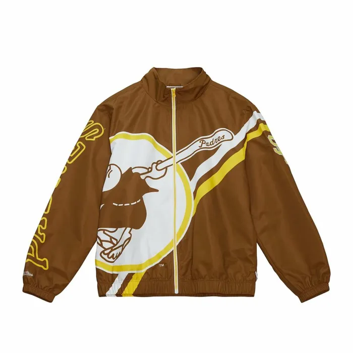 Men039s Jackets and Outerwear Mitchell and Ness Exploded Logo Warm Up Jacket San Diego Padres Men039s Jackets and Outerwear Mitchell and Ness Exploded Logo Warm Up Jacket San Diego Padres