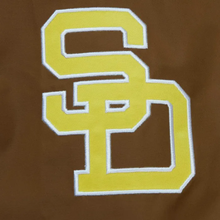 Men039s Jackets and Outerwear Mitchell and Ness Exploded Logo Warm Up Jacket San Diego Padres Men039s Jackets and Outerwear Mitchell and Ness Exploded Logo Warm Up Jacket San Diego Padres