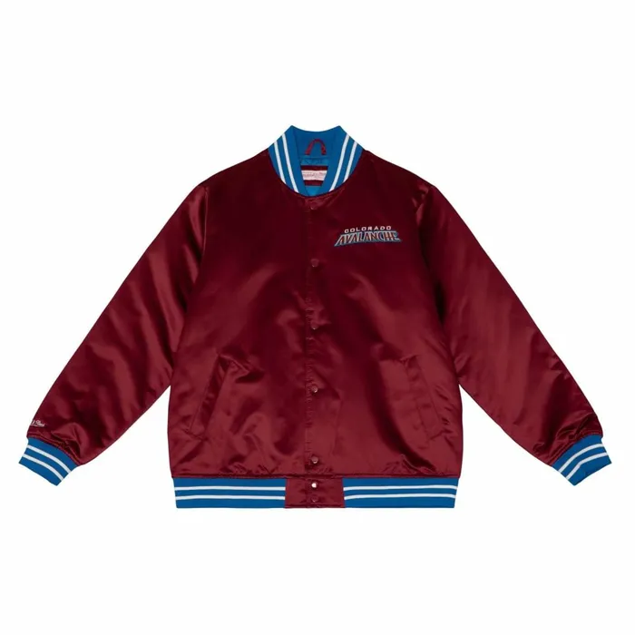 Men039s Jackets and Outerwear Mitchell and Ness Heavyweight Satin Jacket Colorado Avalanche Men039s Jackets and Outerwear Mitchell and Ness Heavyweight Satin Jacket Colorado Avalanche