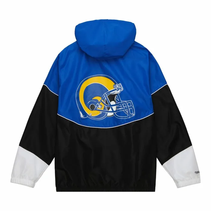 Men039s Jackets and Outerwear Mitchell and Ness Home Team Lightweight Windbreaker Los Angeles Rams Men039s Jackets and Outerwear Mitchell and Ness Home Team Lightweight Windbreaker Los Angeles Rams