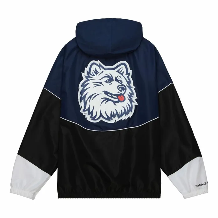 Men039s Jackets and Outerwear Mitchell and Ness Home Team Lightweight Windbreaker University Of Connecticut