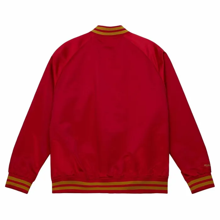 Men039s Jackets and Outerwear Mitchell and Ness Lightweight Satin Jacket San Francisco 49ers Men039s Jackets and Outerwear Mitchell and Ness Lightweight Satin Jacket San Francisco 49ers