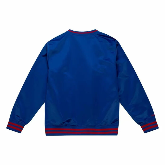 Men039s Jackets and Outerwear Mitchell and Ness Sideline Pullover Satin Jacket Atlanta Braves Men039s Jackets and Outerwear Mitchell and Ness Sideline Pullover Satin Jacket Atlanta Braves