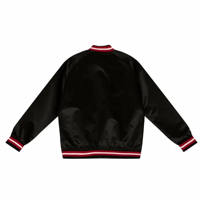 Men039s Jackets and Outerwear Mitchell and Ness Special Script Light Weight Satin Jacket Chicago Blackhawks Men039s Jackets and Outerwear Mitchell and Ness Special Script Light Weight Satin Jacket Chicago Blackhawks
