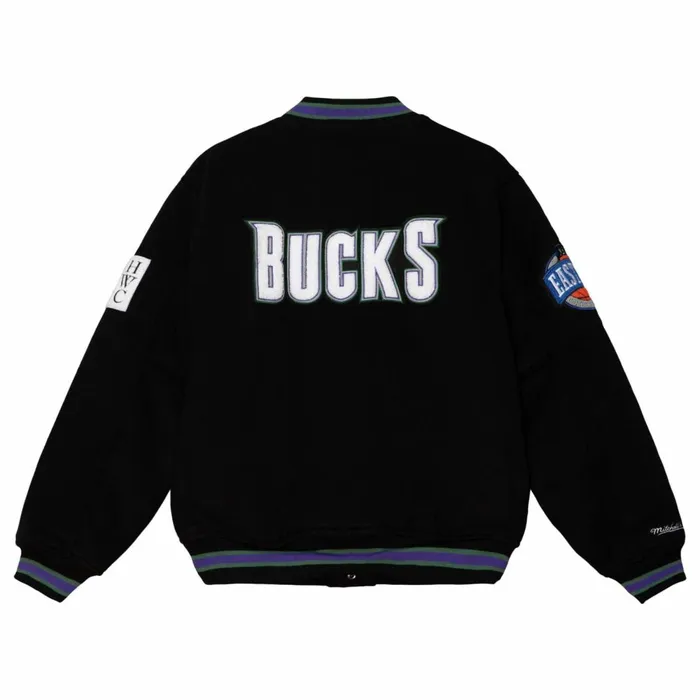 Men039s Jackets and Outerwear Mitchell and Ness Varsity Jacket Milwaukee Bucks Men039s Jackets and Outerwear Mitchell and Ness Varsity Jacket Milwaukee Bucks