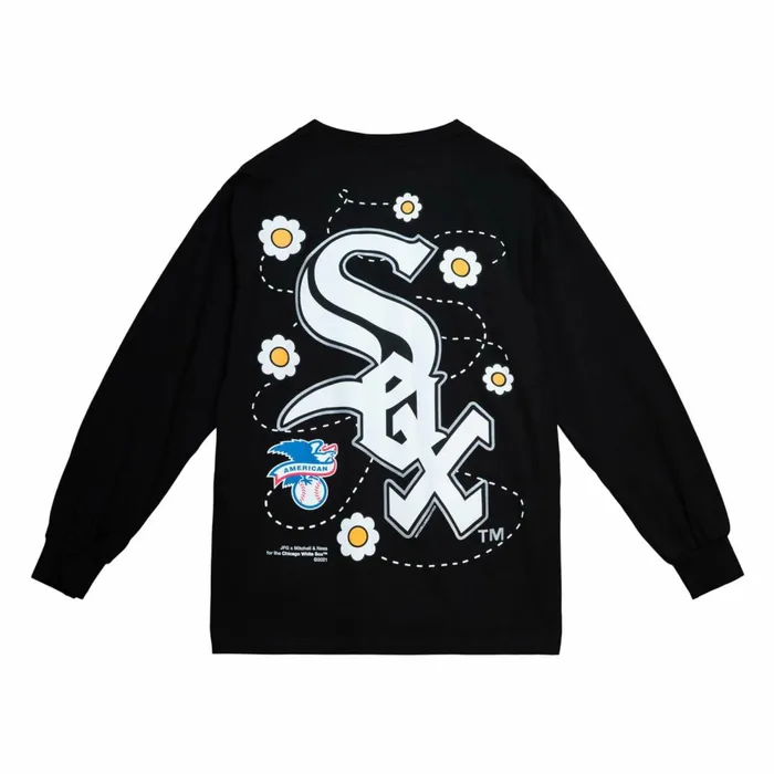 Men039s MLB Mitchell and Ness Chicago Arched Long Sleeve Chicago White Sox Men039s MLB Mitchell and Ness Chicago Arched Long Sleeve Chicago White Sox