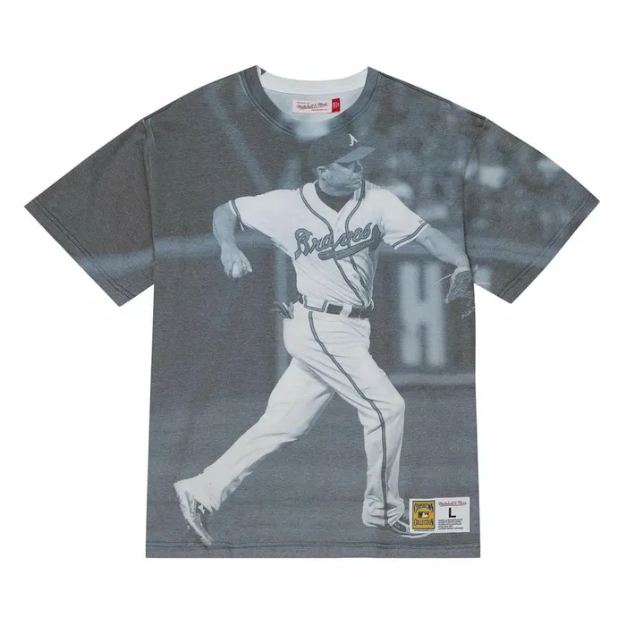 Men039s MLB Mitchell and Ness Highlight Sublimated Player Tee Atlanta Braves Chipper Jones Men039s MLB Mitchell and Ness Highlight Sublimated Player Tee Atlanta Braves Chipper Jones