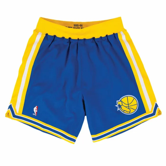 Men039s NBA Authentic Mitchell and Ness Authentic Shorts Golden State Warriors Road 199596 Men039s NBA Authentic Mitchell and Ness Authentic Shorts Golden State Warriors Road 199596