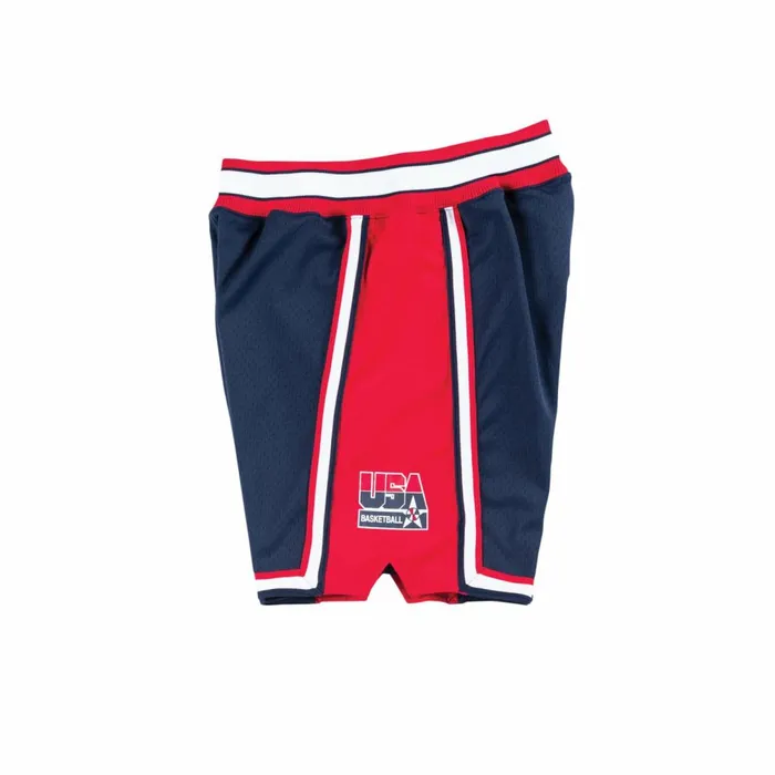 Men039s NBA Authentic Mitchell and Ness Authentic Shorts Team USA 1992