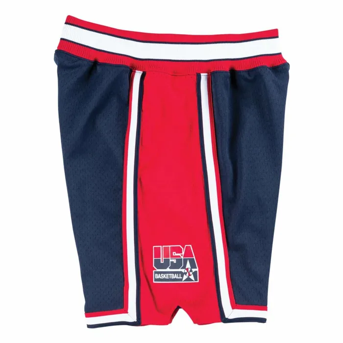 Men039s NBA Authentic Mitchell and Ness Authentic Shorts Team USA 1992