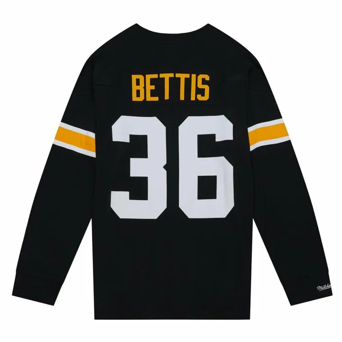 Men039s NFL Mitchell and Ness NandN Longsleeve Tee Pittsburgh Steelers 1996 Jerome Bettis Men039s NFL Mitchell and Ness NandN Longsleeve Tee Pittsburgh Steelers 1996 Jerome Bettis