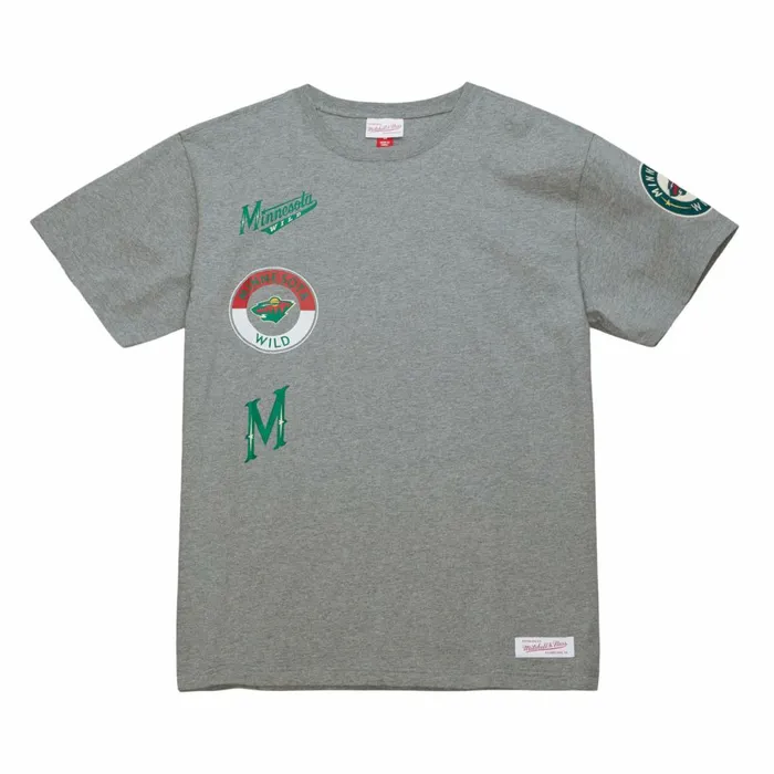 Men039s NHL Mitchell and Ness City Collection SS Tee Minnesota Wild