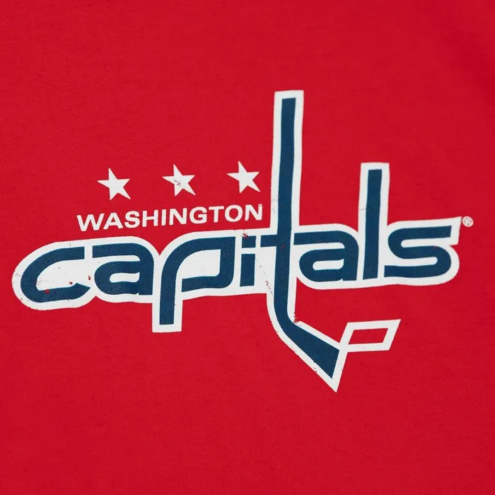 Men039s NHL Mitchell and Ness Distressed Logo Tee Washington Capitals Men039s NHL Mitchell and Ness Distressed Logo Tee Washington Capitals