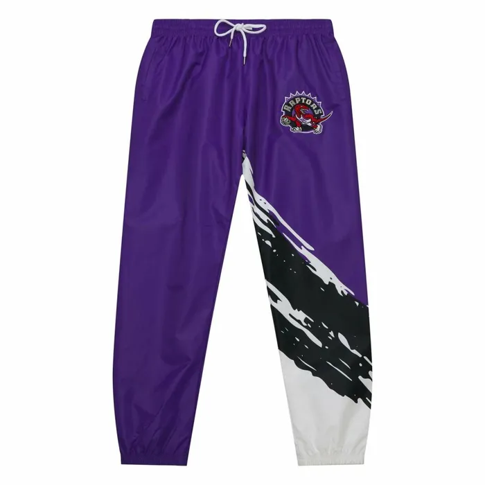 Men039s Pants Mitchell and Ness Paintbrush Warmup Pant Toronto Raptors