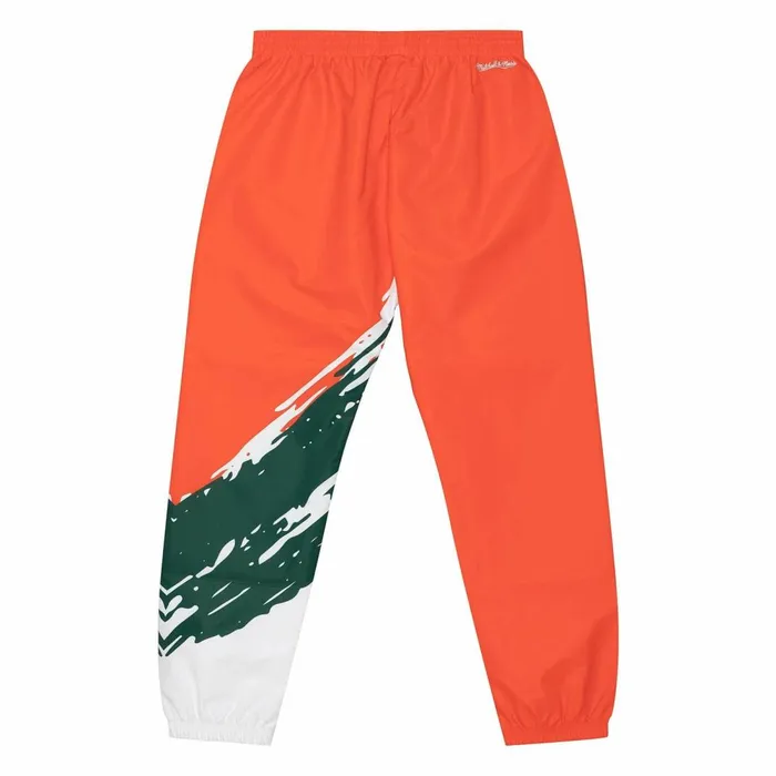 Men039s Pants Mitchell and Ness Paintbrush Warmup Pant University Of Miami