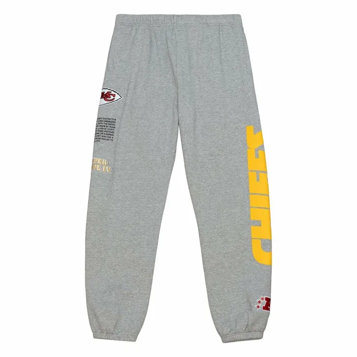 Men039s Pants Mitchell and Ness Team Origins Fleece Pant Kansas City Chiefs