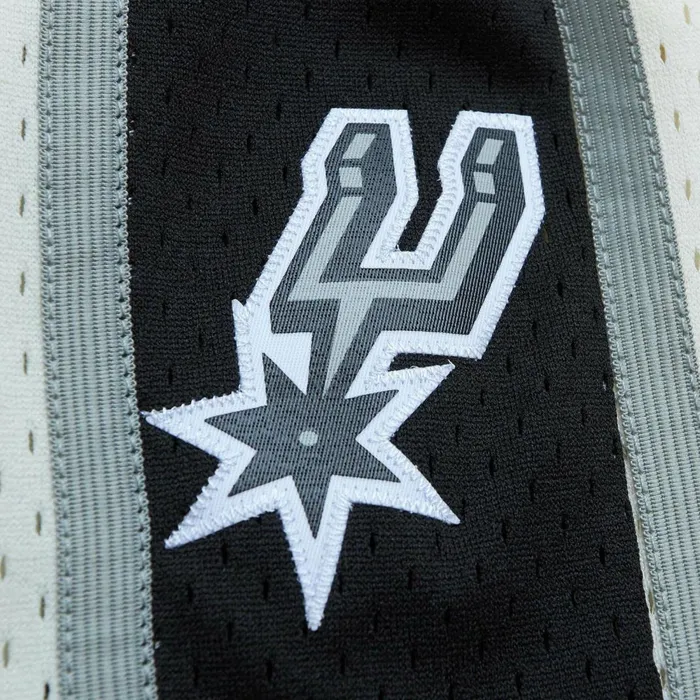 Men039s Shorts Mitchell and Ness Cream Swingman Shorts San Antonio Spurs 1998 Men039s Shorts Mitchell and Ness Cream Swingman Shorts San Antonio Spurs 1998