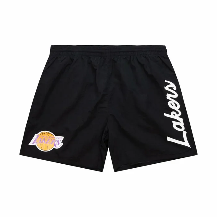 Men039s Shorts Mitchell and Ness Team Essentials Nylon Shorts Los Angeles Lakers Men039s Shorts Mitchell and Ness Team Essentials Nylon Shorts Los Angeles Lakers