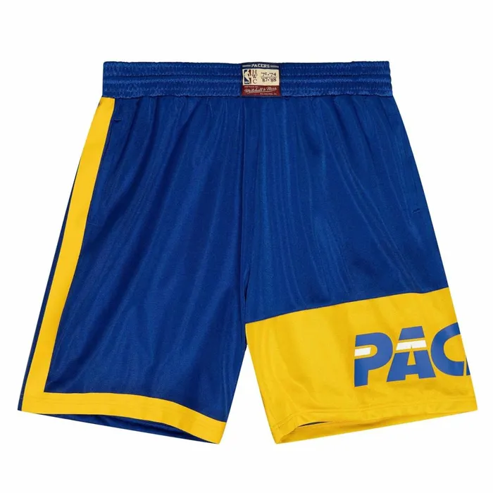 Men039s Shorts Mitchell and Ness Team Heritage Shorts Indiana Pacers 1971