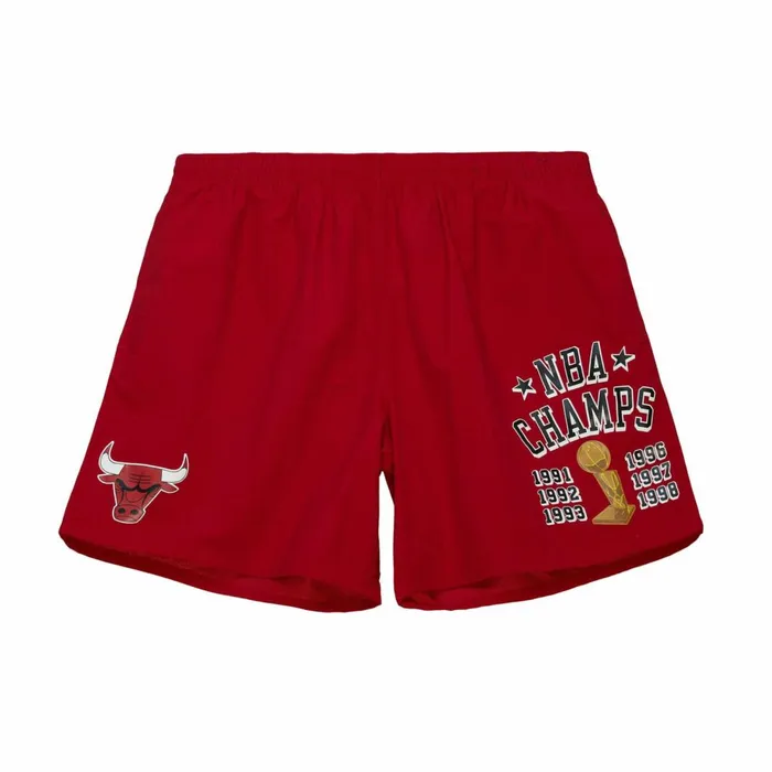 Men039s Shorts Mitchell and Ness Team Heritage Woven Short Chicago Bulls